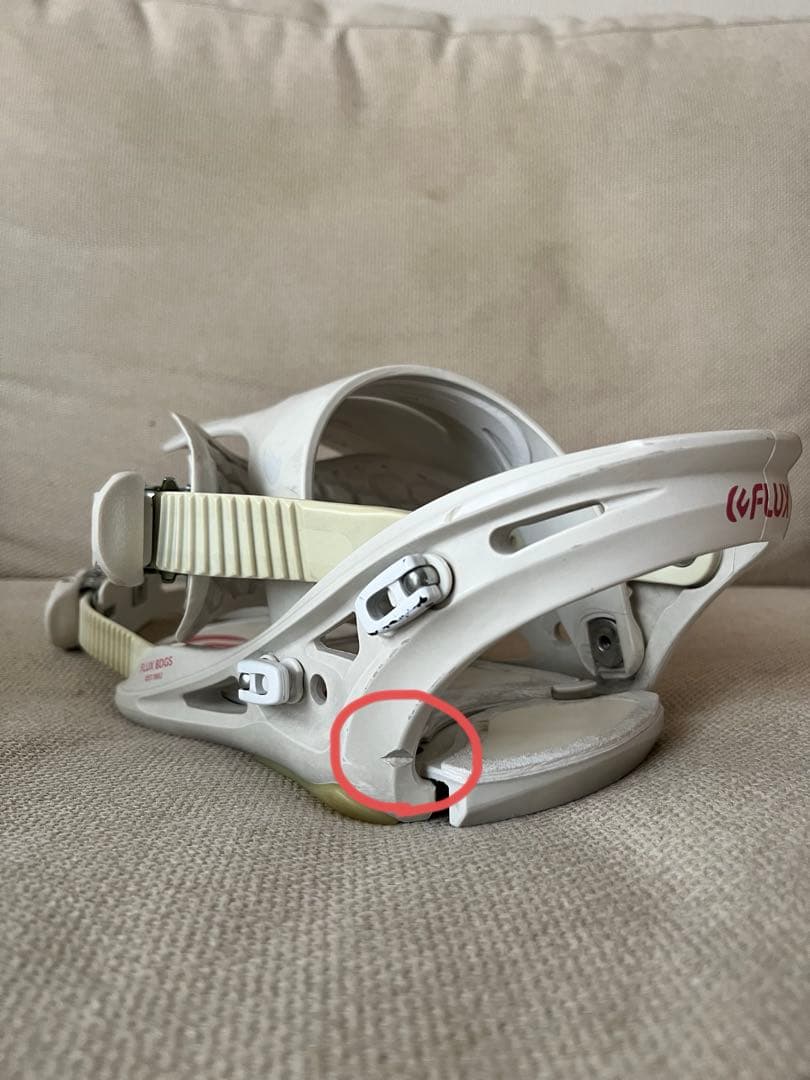 FLUX GS 20-21 サイズSM スノーボード ビンディング 白