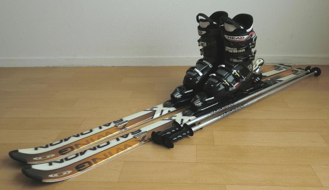 ■■送料無料■サロモン■メンズスキーセット■板166靴27-27.5■メンテ付■