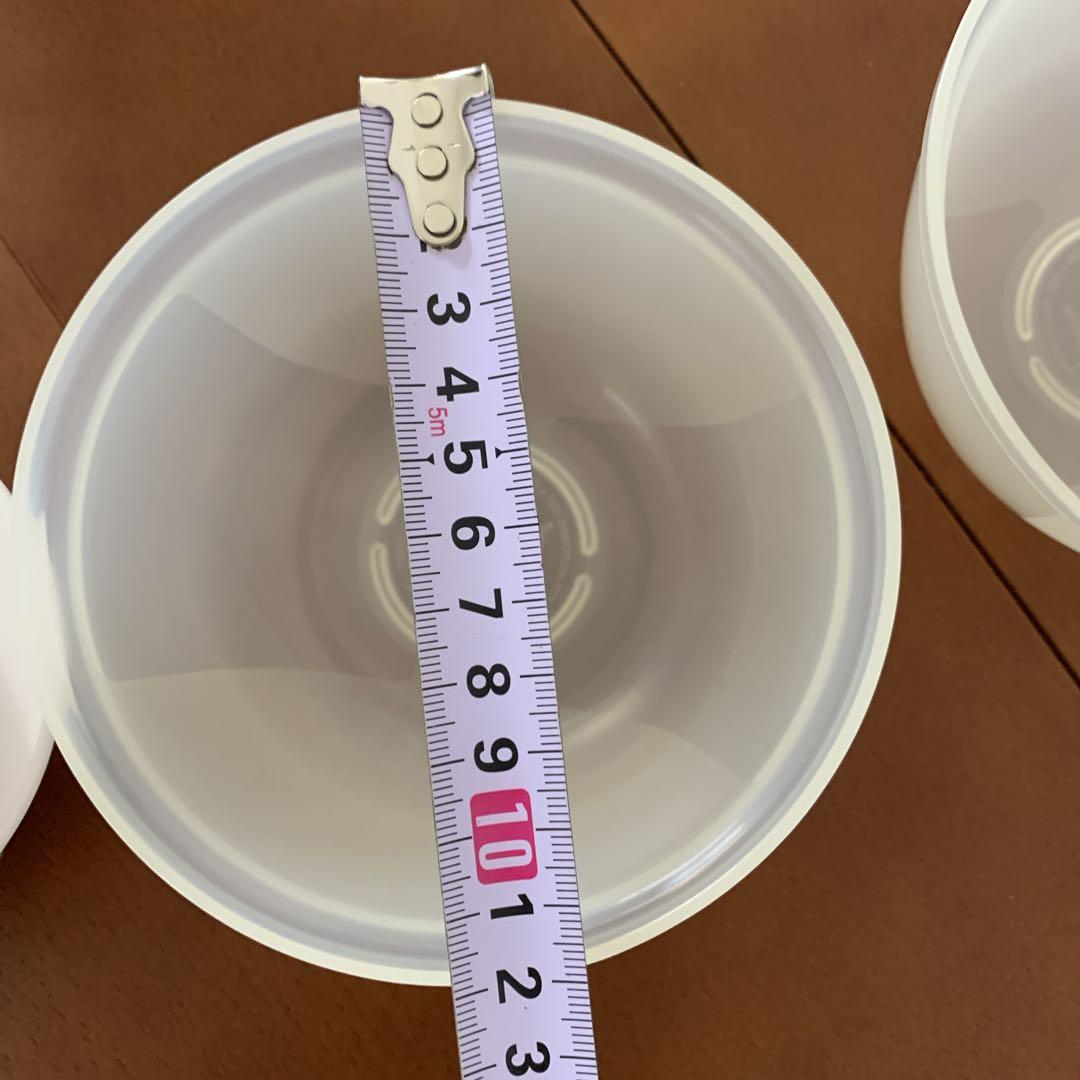 未使用 タッパーウェア　ウェーブ2000 丸型 小　すのこ　コンテナ x2セット