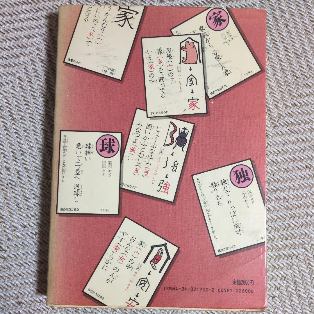 角川 漢字学習字典 1981年版