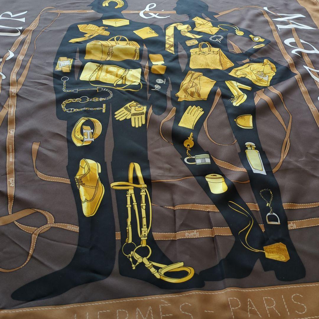 HERMES エルメスカレ90 ムッシュ＆マダム