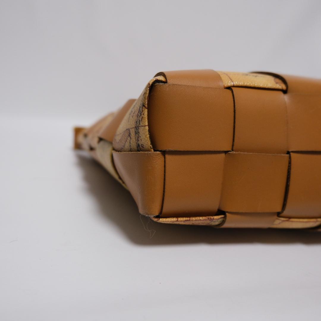 希少　PRIMA CLASSE プリマクラッセ　 地図 柄レザー編み込み