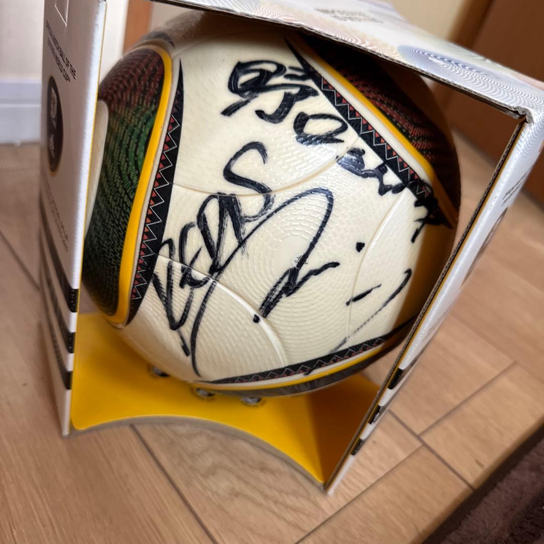 国内正規品、未使用adidas JABULANI サッカー公式試合球！サイン入り
