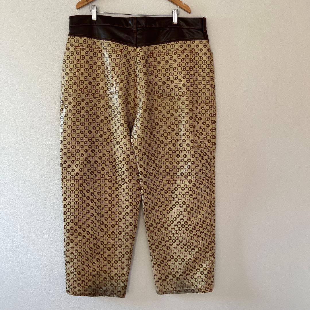 BOFF ビニールレザー　セットアップ　XXXL W42 モノグラム　超BIG