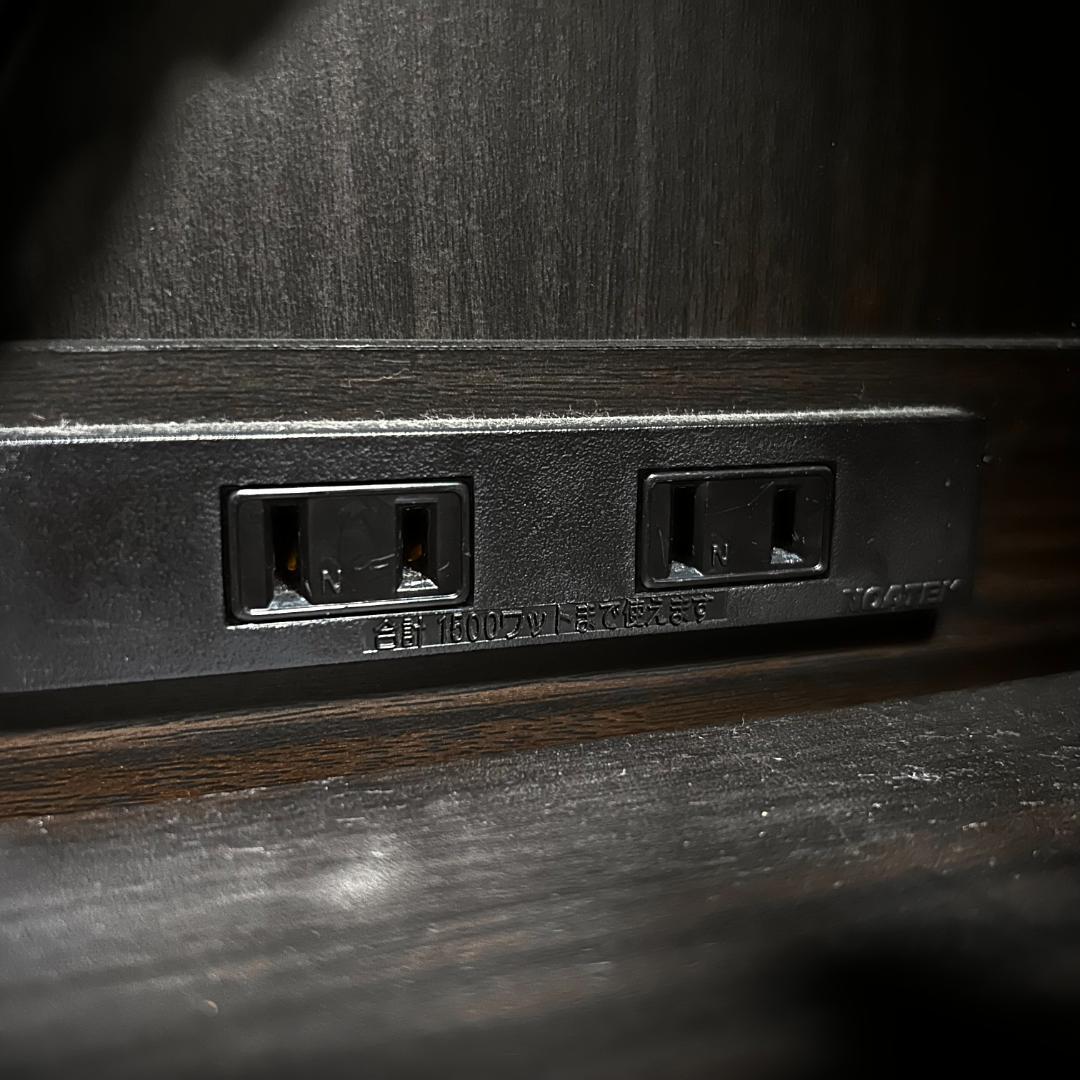 ニトリ キッチン収納キャビネット 電子レンジ台 ダークブラウン