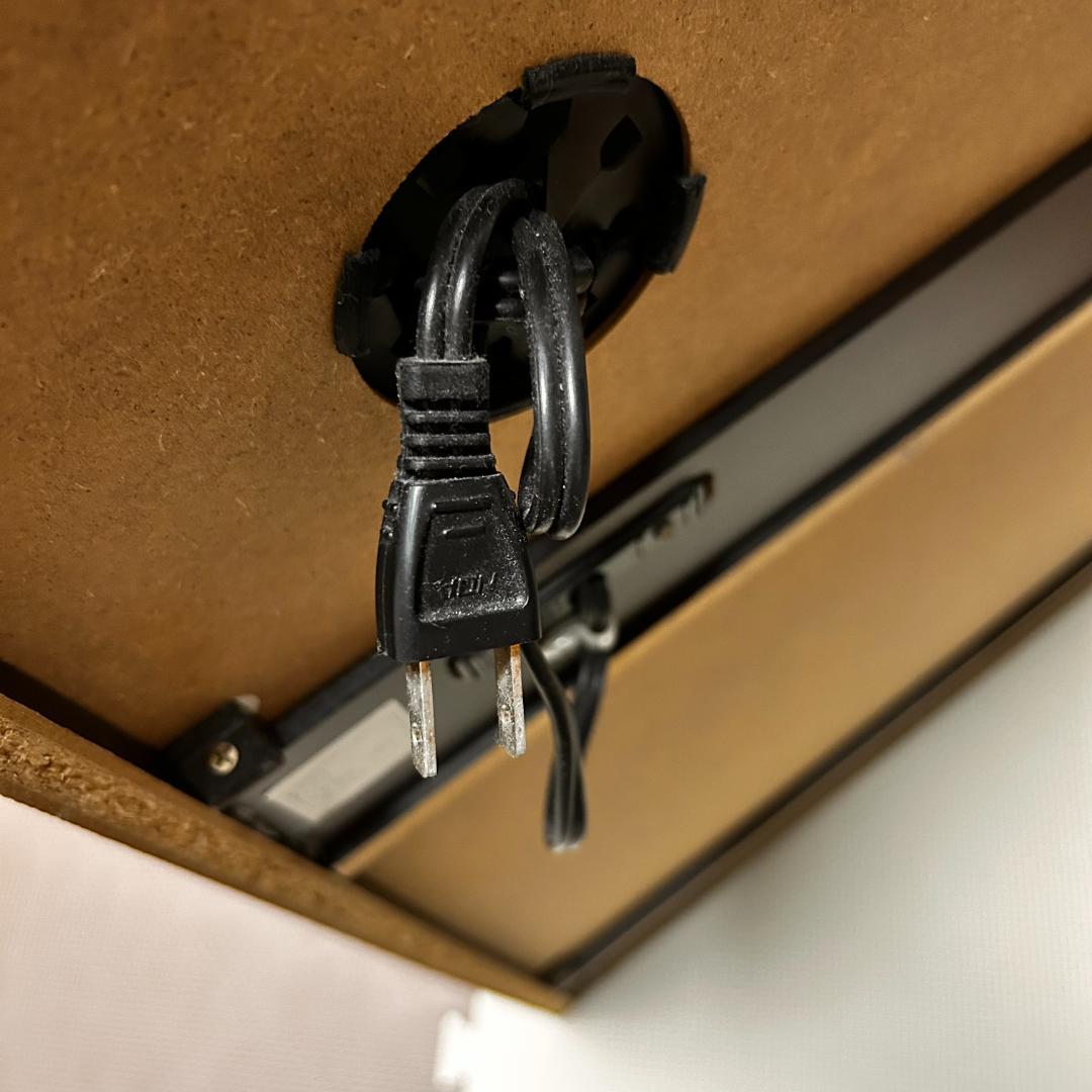 ニトリ キッチン収納キャビネット 電子レンジ台 ダークブラウン