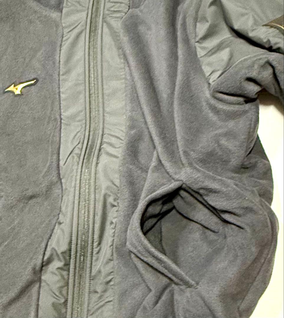 【ミズノプロ】 プルーフフリースフーディ M ブラック 12JEBK71