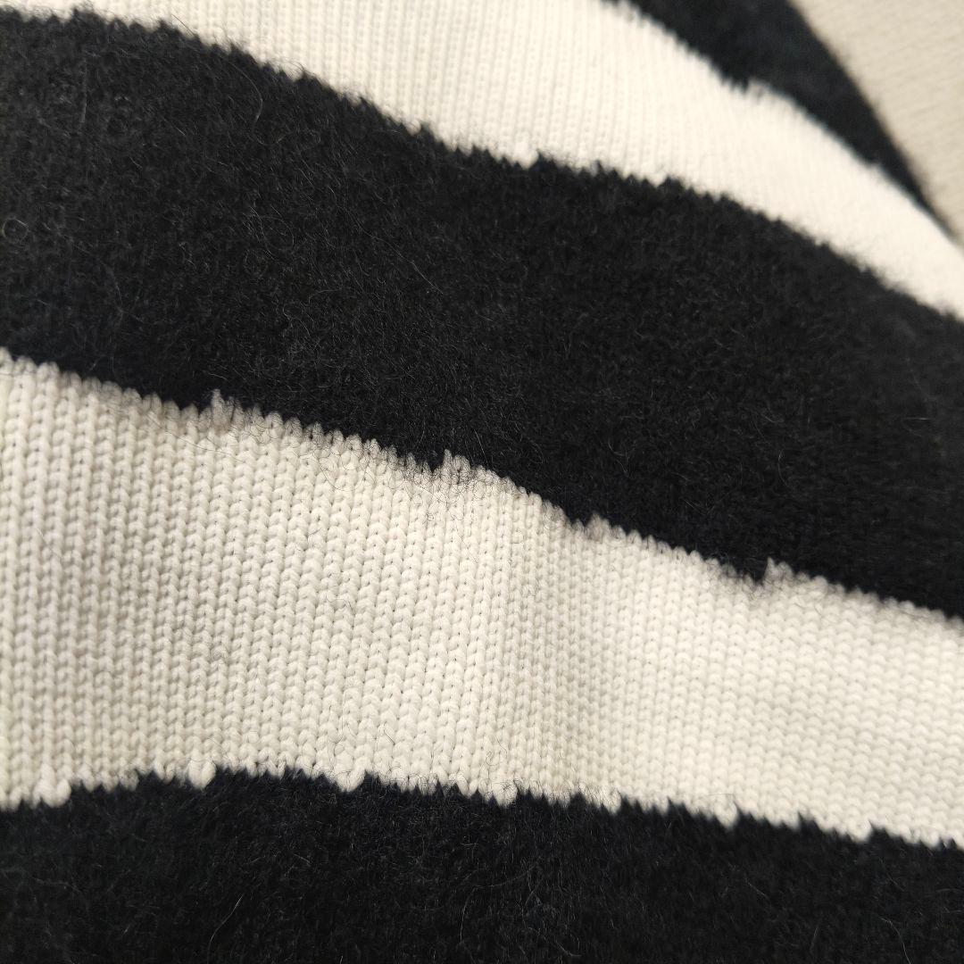 【秋冬】PEARLY GATES アルパカ混 リアルゼブラ ニット サイズ1