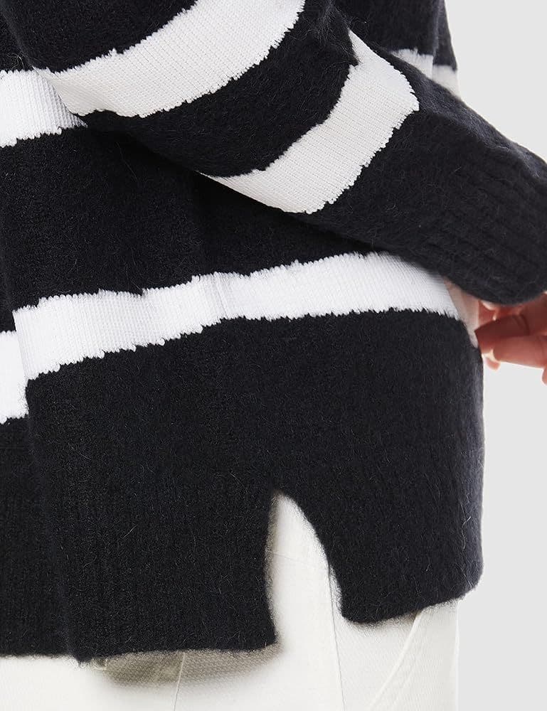 【秋冬】PEARLY GATES アルパカ混 リアルゼブラ ニット サイズ1