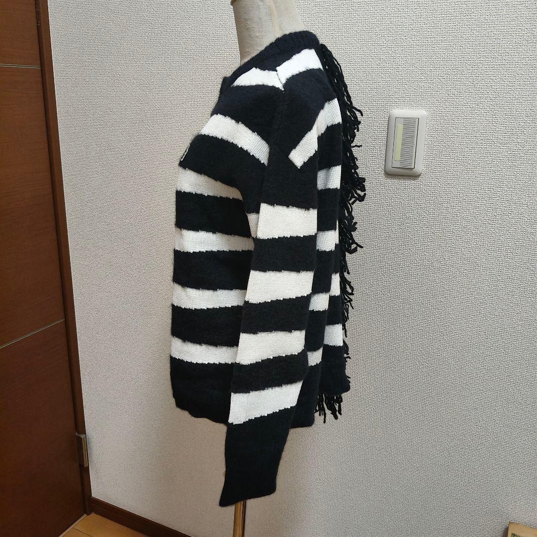 【秋冬】PEARLY GATES アルパカ混 リアルゼブラ ニット サイズ1