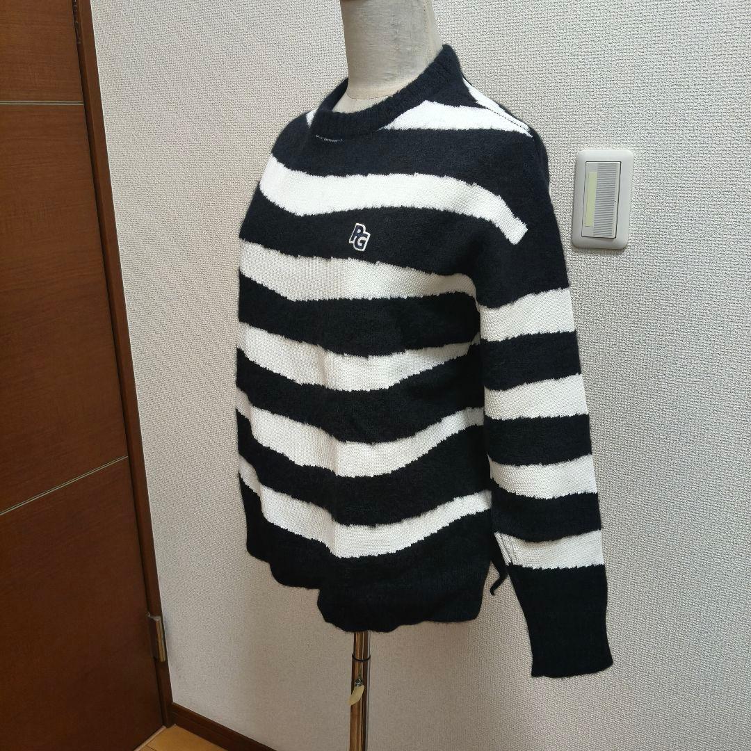 【秋冬】PEARLY GATES アルパカ混 リアルゼブラ ニット サイズ1