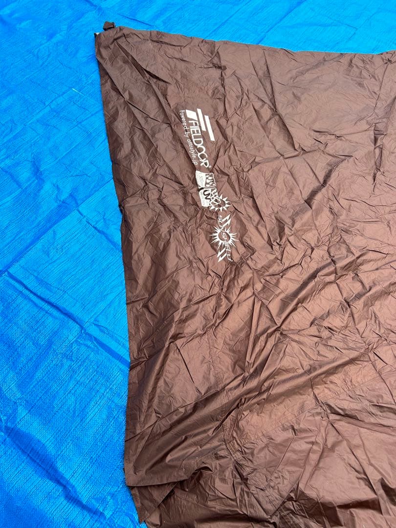 フィールドア ワンポールテント 500 ダークブラウン