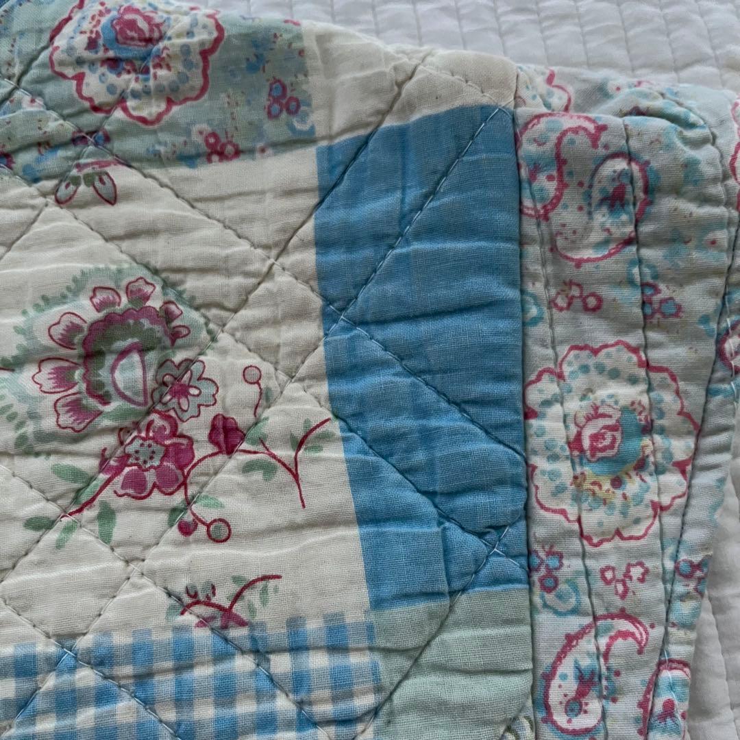 nude vintageパッチワーク キルトベスト