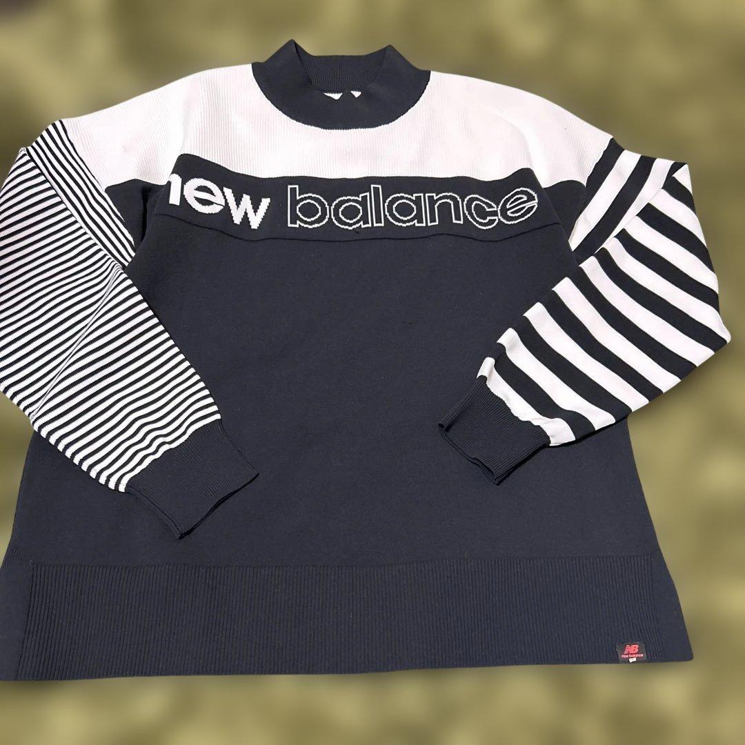 新品タグ付き new balance golf ボーダーニット サイズ2