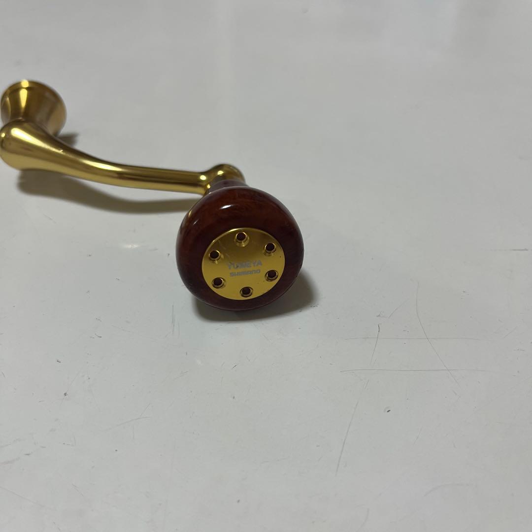シマノ 14ステラ　ハンドル　55mm 夢屋 花梨 ラウンド型 ハンドルノブ