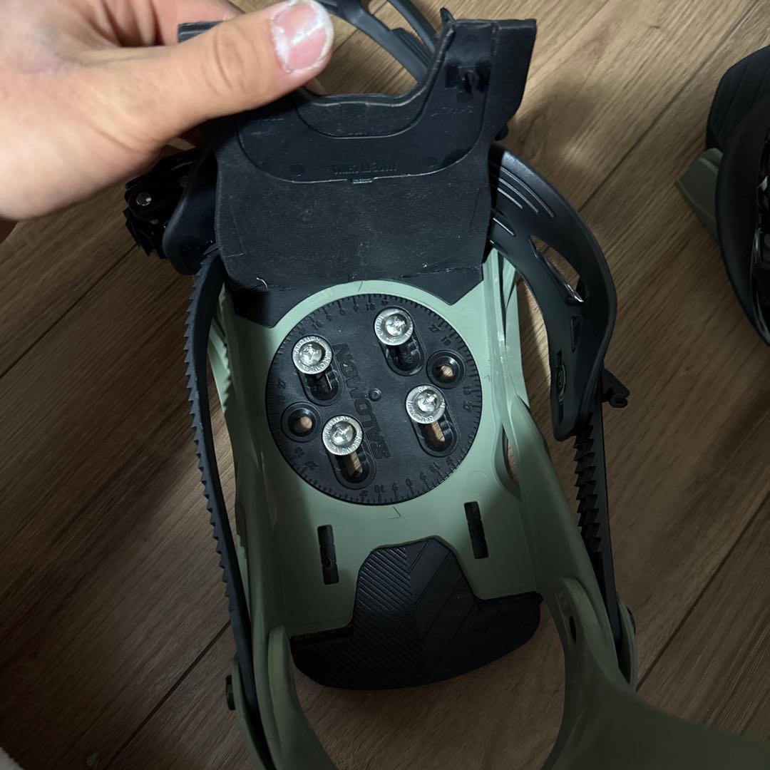 SALOMON スノーボードビンディング オリーブグリーン/ブラック