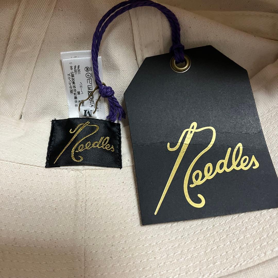 【正規品】Needles ニードルズ バケットハット ホワイト 蝶刺繍 帽子