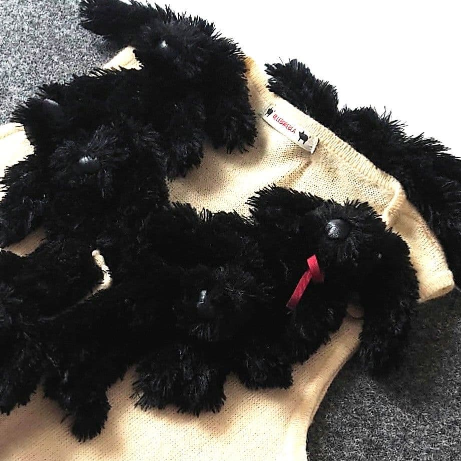 ★n アルベロベロ カーディガン ぬいぐるみ 犬 毛 アニマル ボタン 前開き