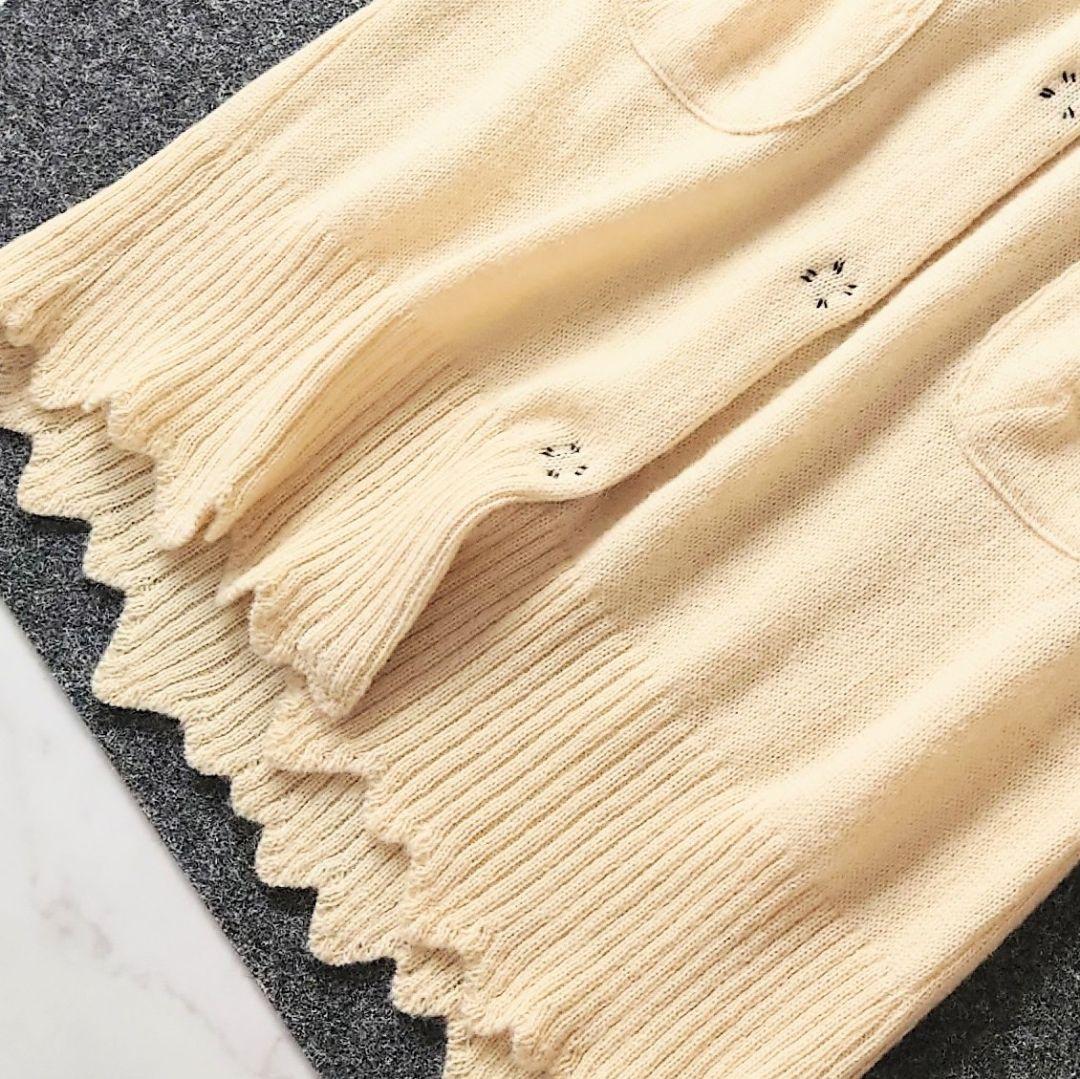 ★n アルベロベロ カーディガン ぬいぐるみ 犬 毛 アニマル ボタン 前開き