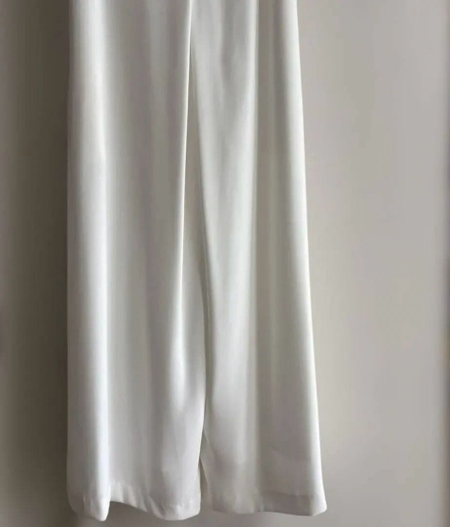 JENNE ホワイト ノースリーブ カットソーワンピース L サイズ　極美品