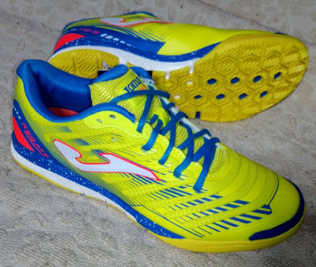 【匿名配送】【入手困難】JOMA　レガテ　リバウンド　シューズ　黄 青　25