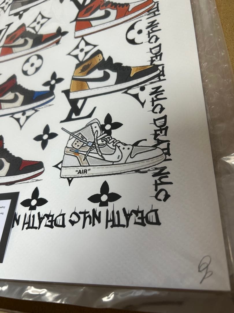 DEATH NYC アートポスター　NIKE VUITTON sneaker