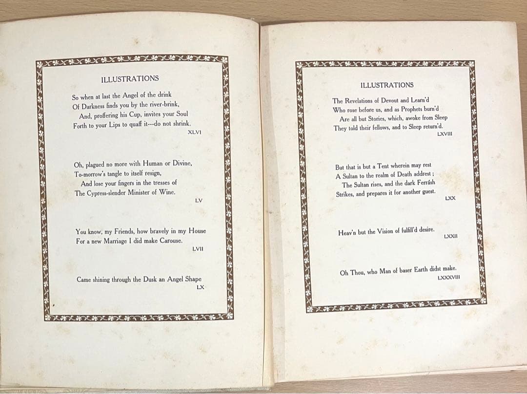 No281 古書 アンティーク 洋書 エドマンド ·デュラック ルバイヤート