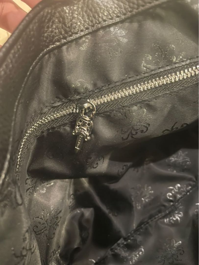 再入荷‼️スリーセメタリー　クロス　トートバッグ　黒