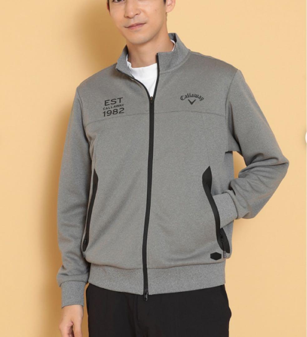 新品　キャロウェイ　ジャケット　ブルゾン　スウェット　フルジップ　グレー　LL