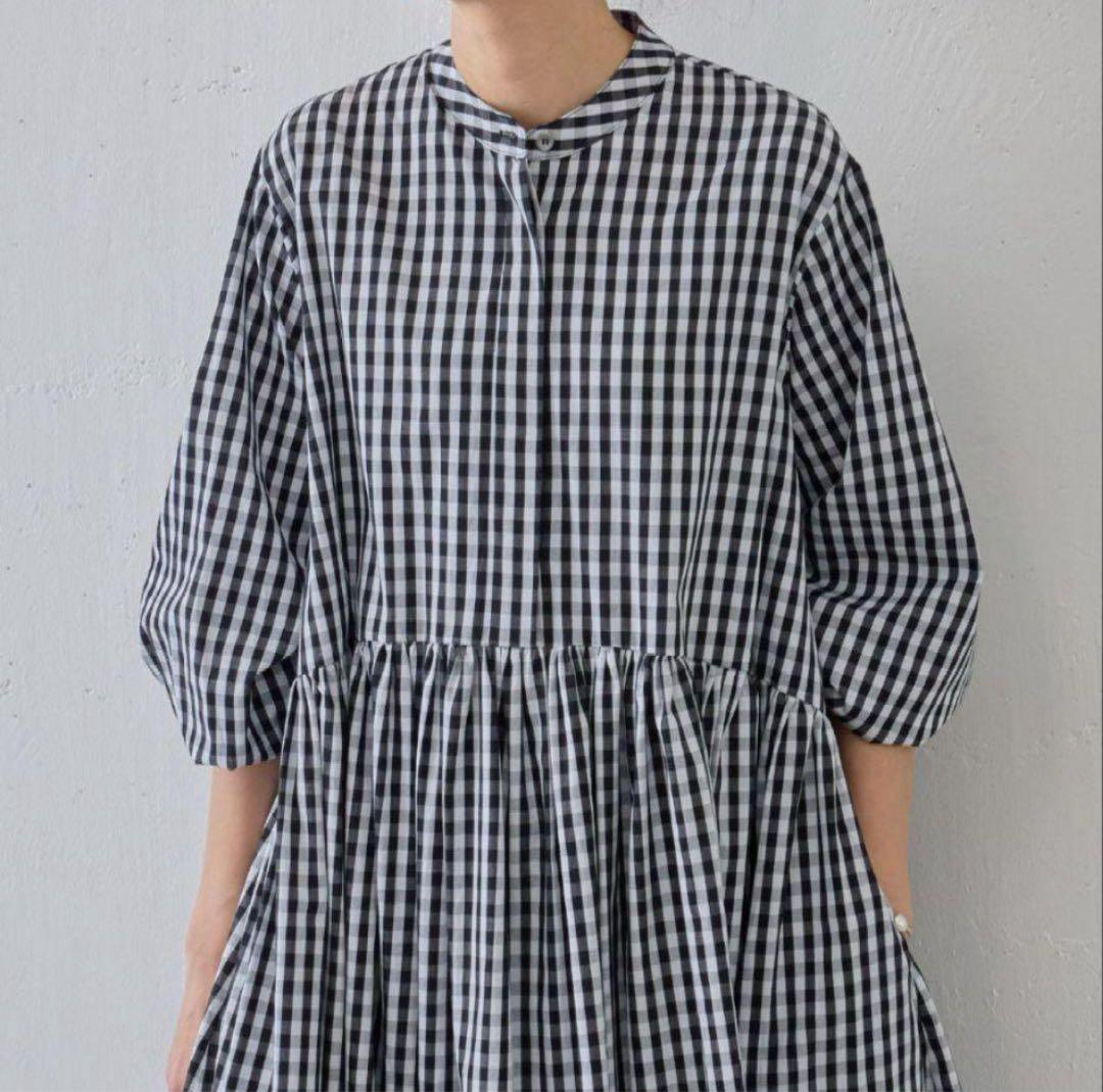 【新品】BEARDSLEY 大人気ロングワンピース ギンガムチェック　size2