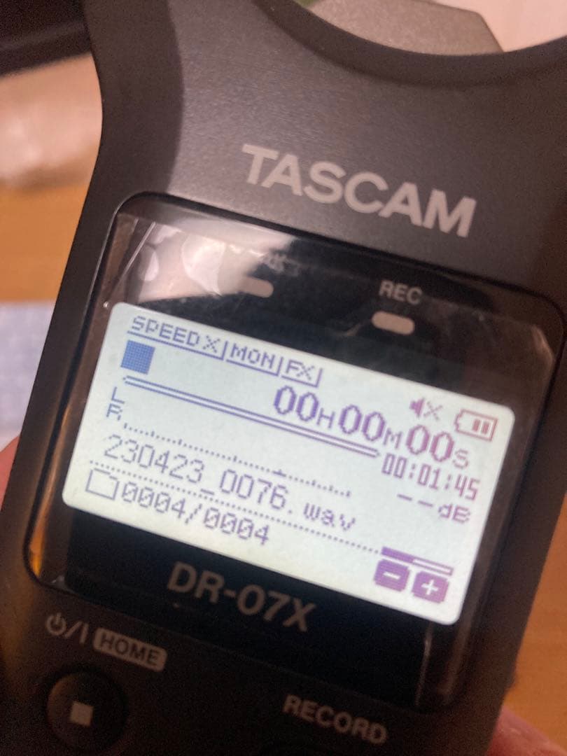 TASCAM DR-07X ハンディレコーダーiPhone録音USBケーブル付き