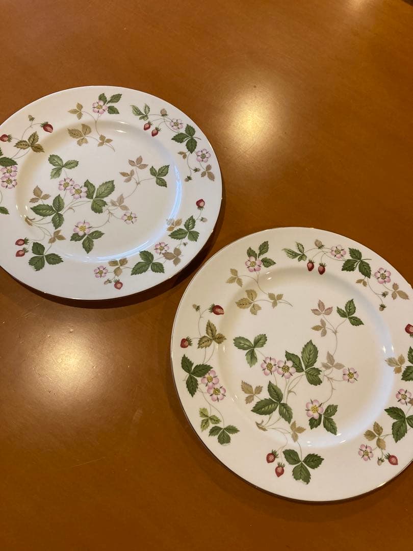  ワイルドストロベリー 27.5cm 2枚 大皿 英国製