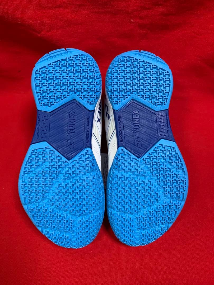 SHBSF1 21.5cm バドミントン ヨネックス シューズ ホワイト/ブルー