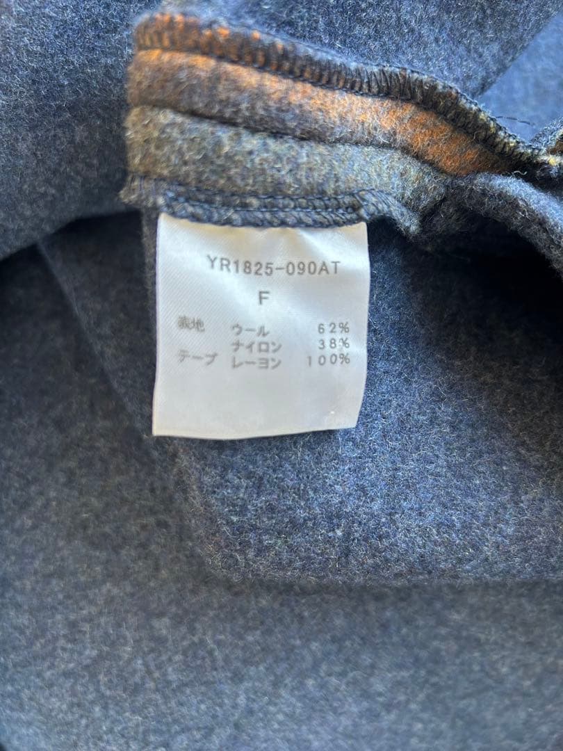 ui　美品　yori ウール　チェック　ジレ