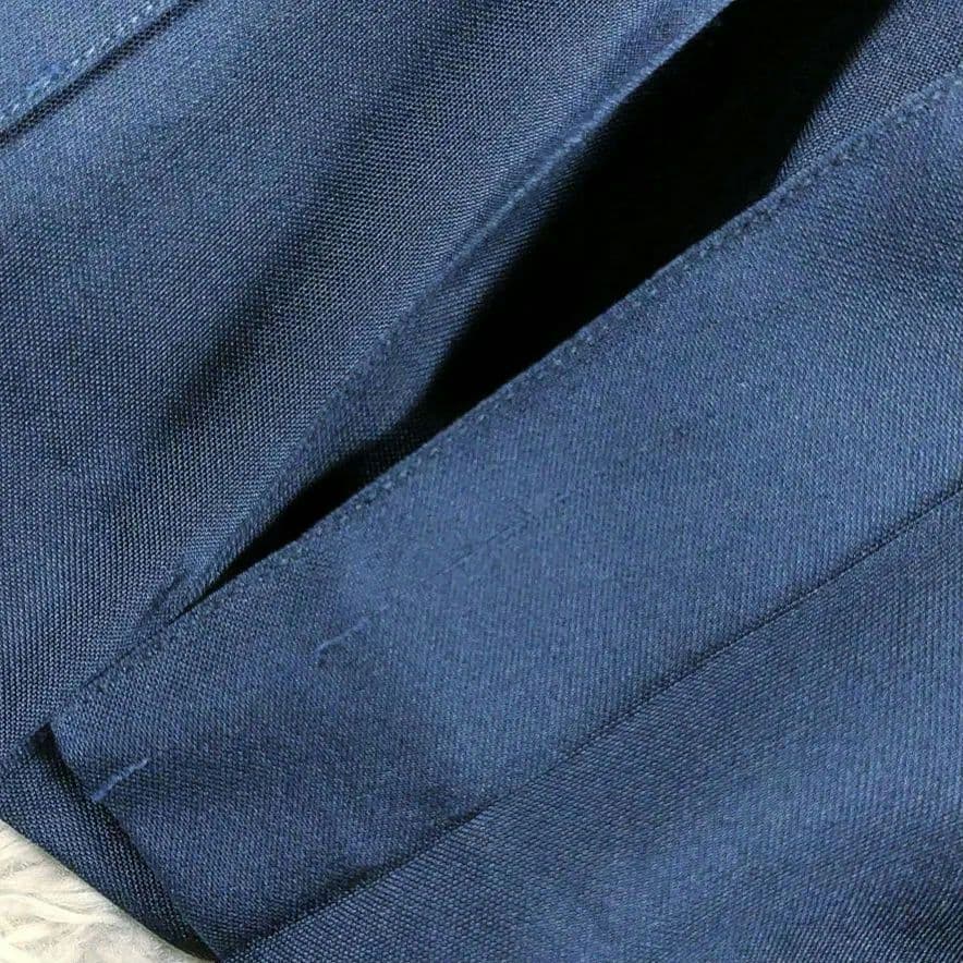 THOM BROWNE シルク トリコロール裏地 BDシャツ ロング丈ワンピース