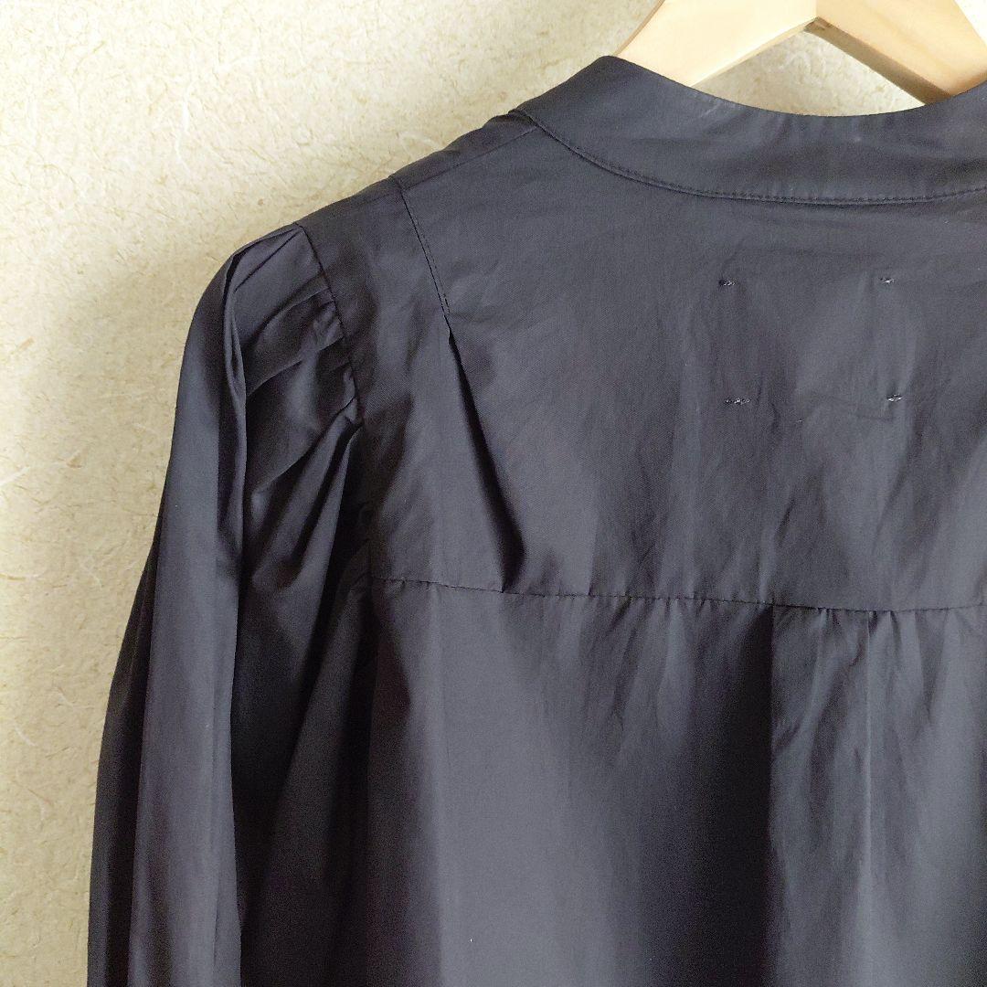 AMERI vintage レースアップスリーブブラウス　ブラック黒 ボリューム