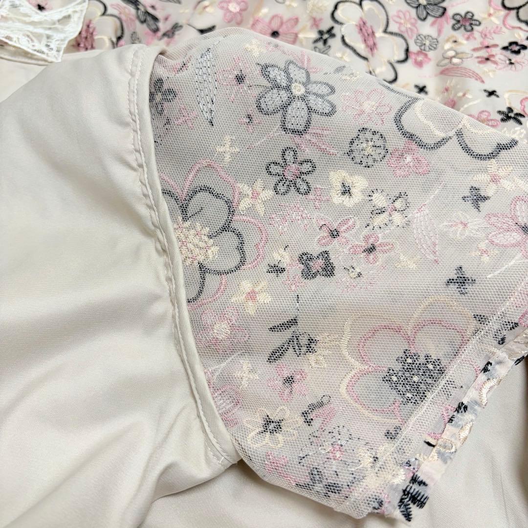 美品Rose Tiaraローズティアラ　オーガンジー刺繍ワンピース　入学式　42