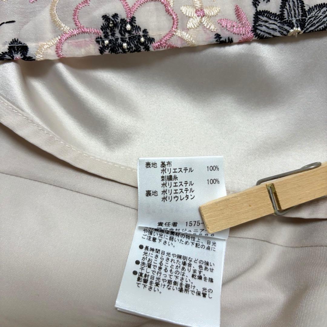 美品Rose Tiaraローズティアラ　オーガンジー刺繍ワンピース　入学式　42