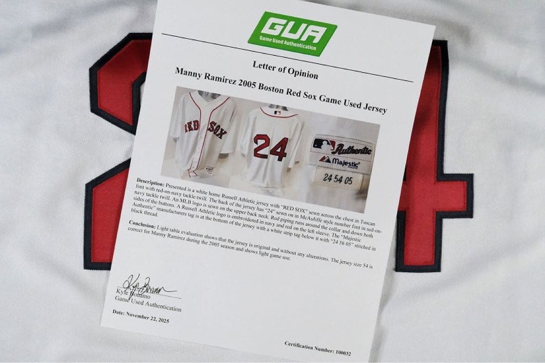 マニー・ラミレス 05年実使用 ジャージ（ユニフォーム）/大谷翔平・直筆サイン無