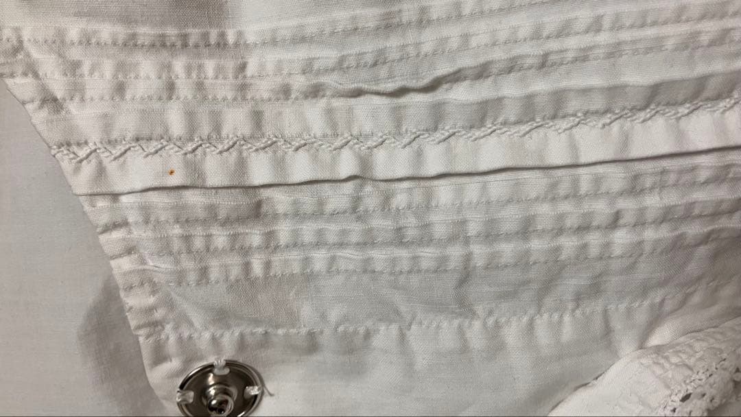 フレンチヴィンテージ　コットンレースブラウス　フランスアンティーク