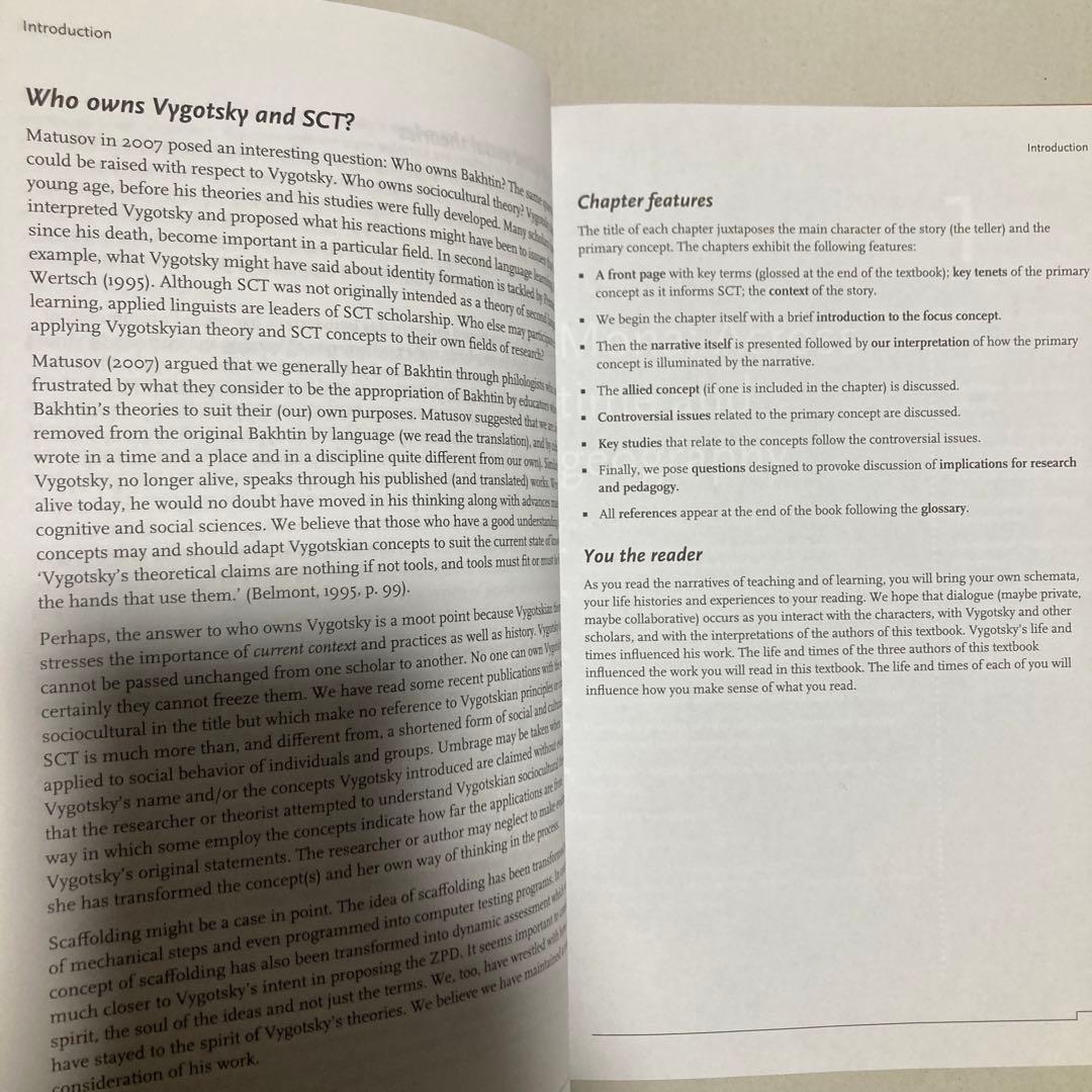 洋書 Sociocultural Theory in Second Language