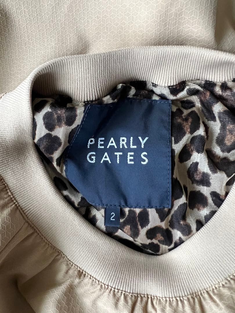 パーリーゲイツ スニードジャック ベージュ蓄熱 ナイロン 長袖ブルゾン