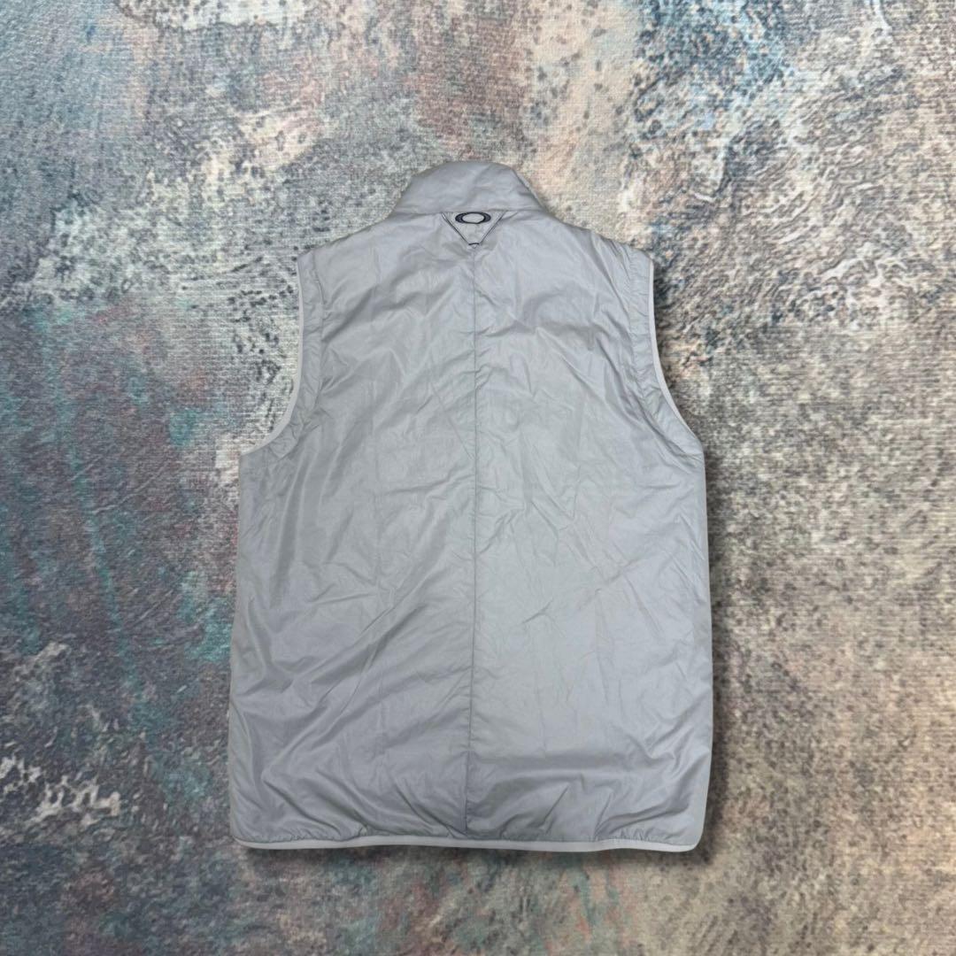 Y2K OAKLEY オークリー テック中綿ベスト L グレー アシメトリー