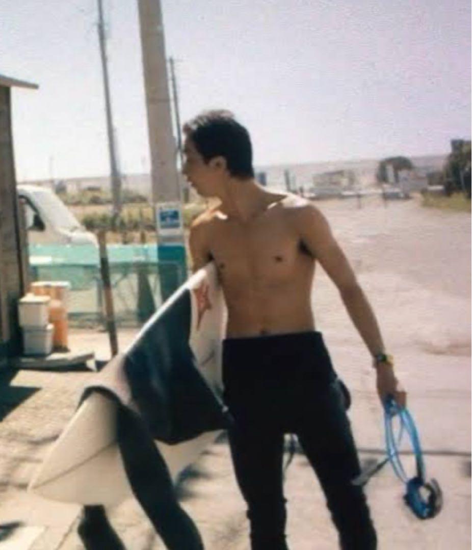 横浜流星使用『しろときいろ』撮影時サーフボード 、リーシュ、ニットボードケース