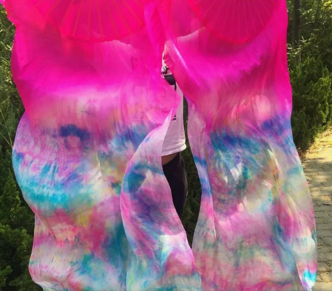 シルク ファンベール ブルータイダイベリーダンス Silk FanVeil 衣装