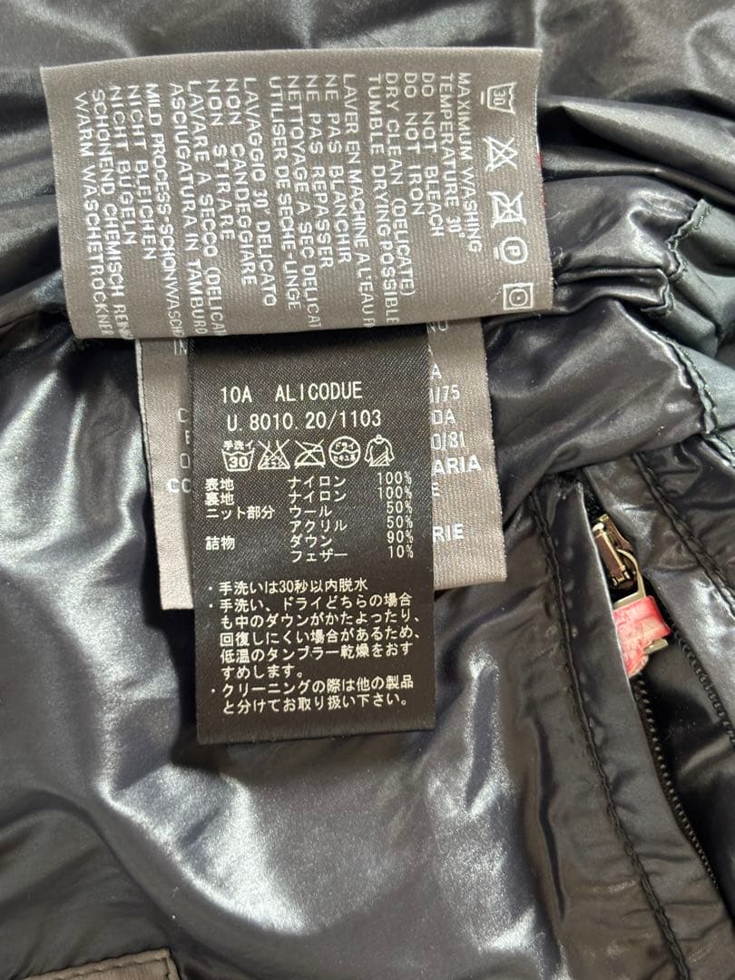 デュベチカ DUVETICA フード付きダウンベスト　Lサイズ　マットタイプ