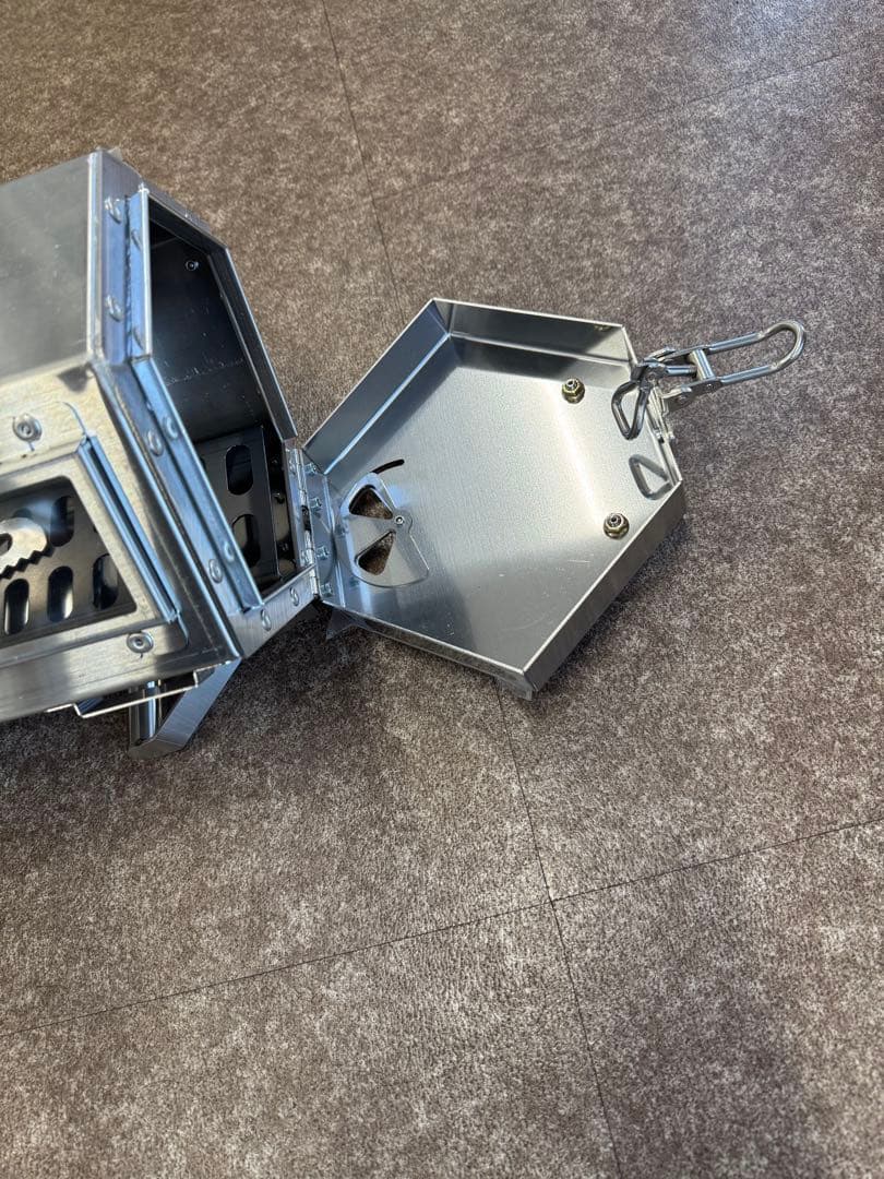 LOGOS ステンレス製 小型薪ストーブ（キャンプ用）煙突付き