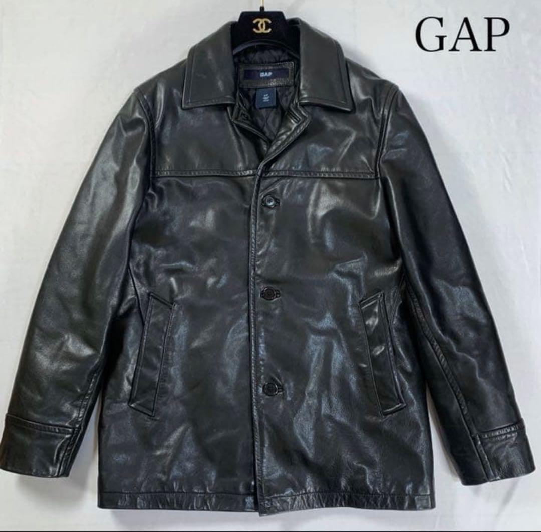 GAP ギャップ 牛革 レザーコート カーコート OLD GAP