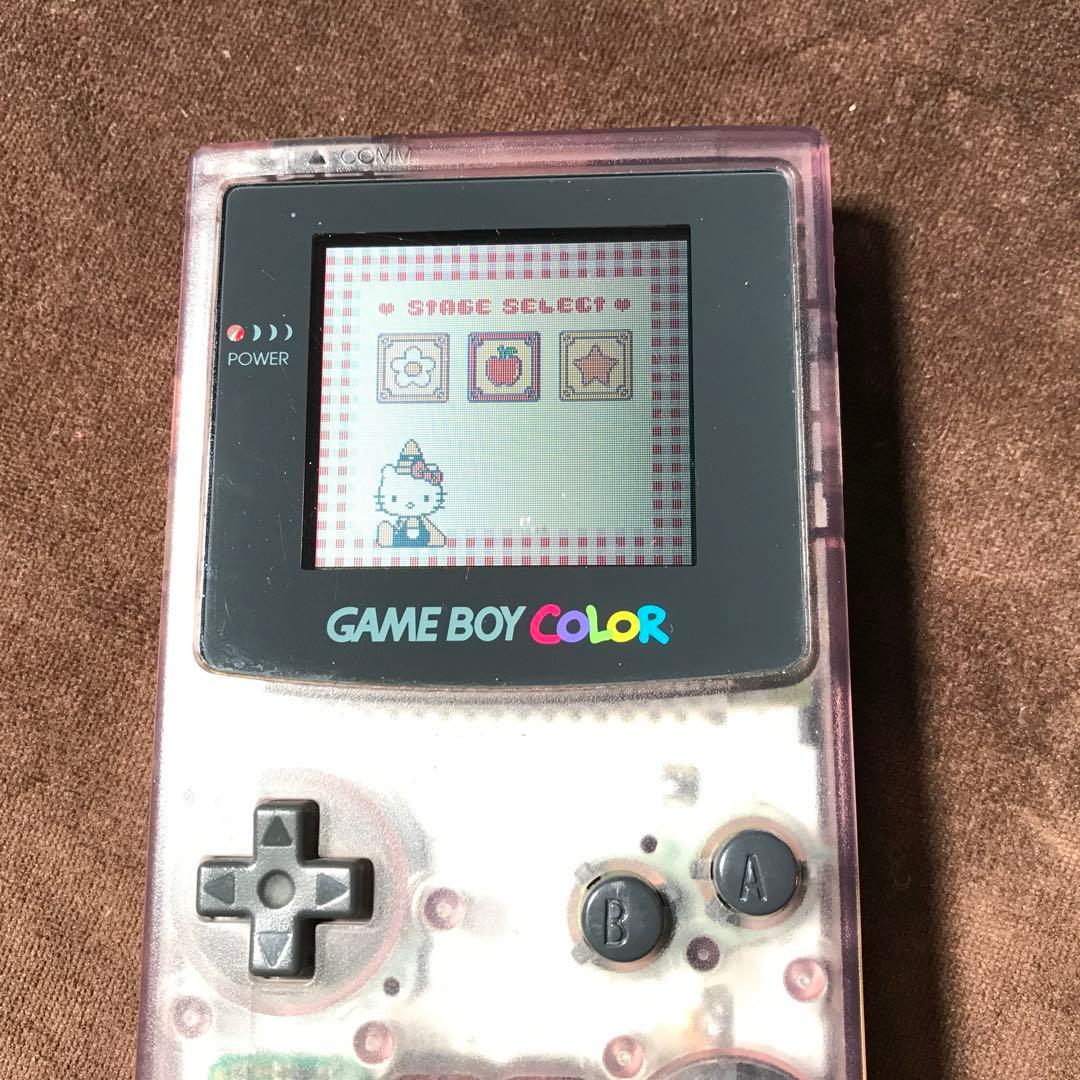 任天堂ゲームボーイカラー人気のクリアーパープル良品❤️動作確認済み