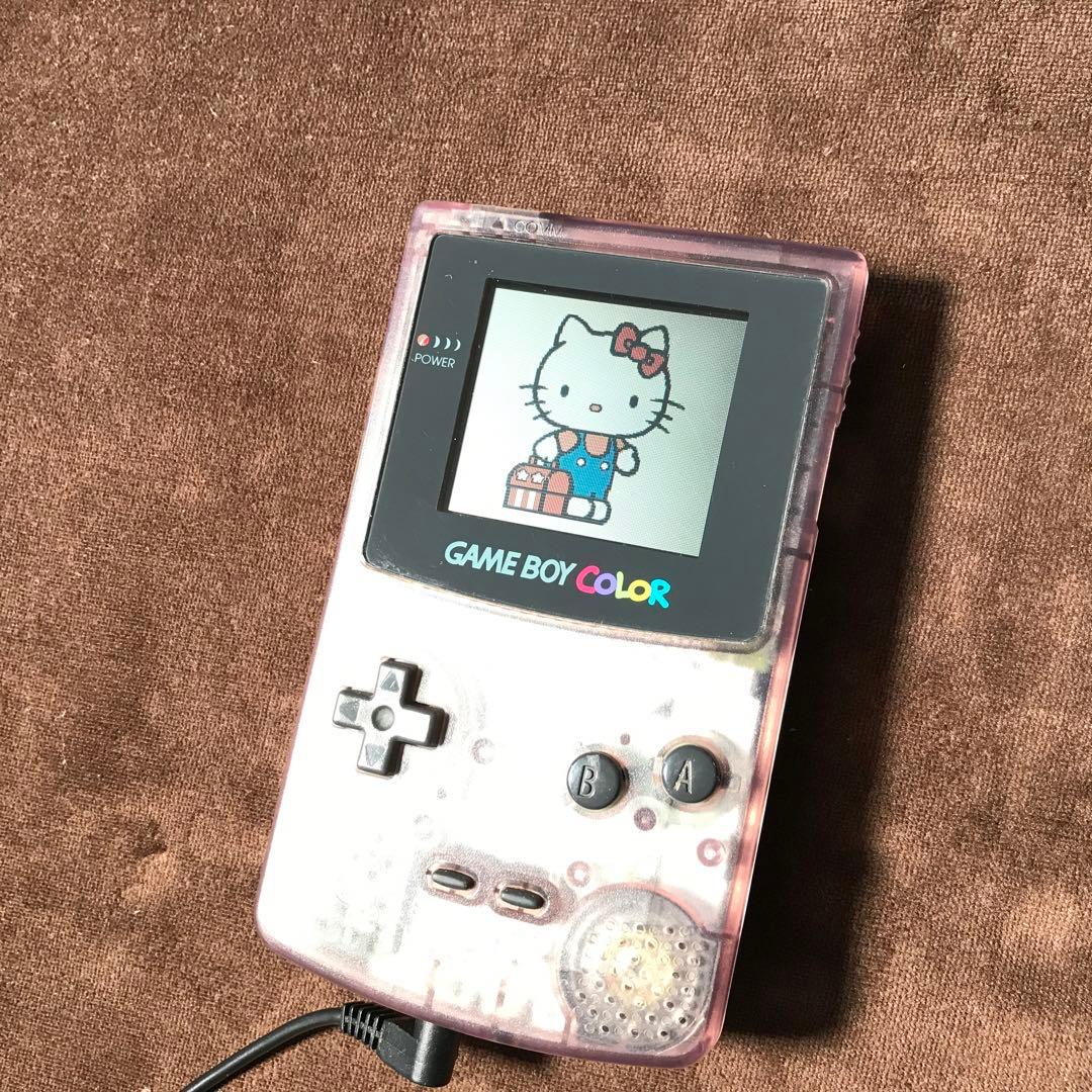 任天堂ゲームボーイカラー人気のクリアーパープル良品❤️動作確認済み